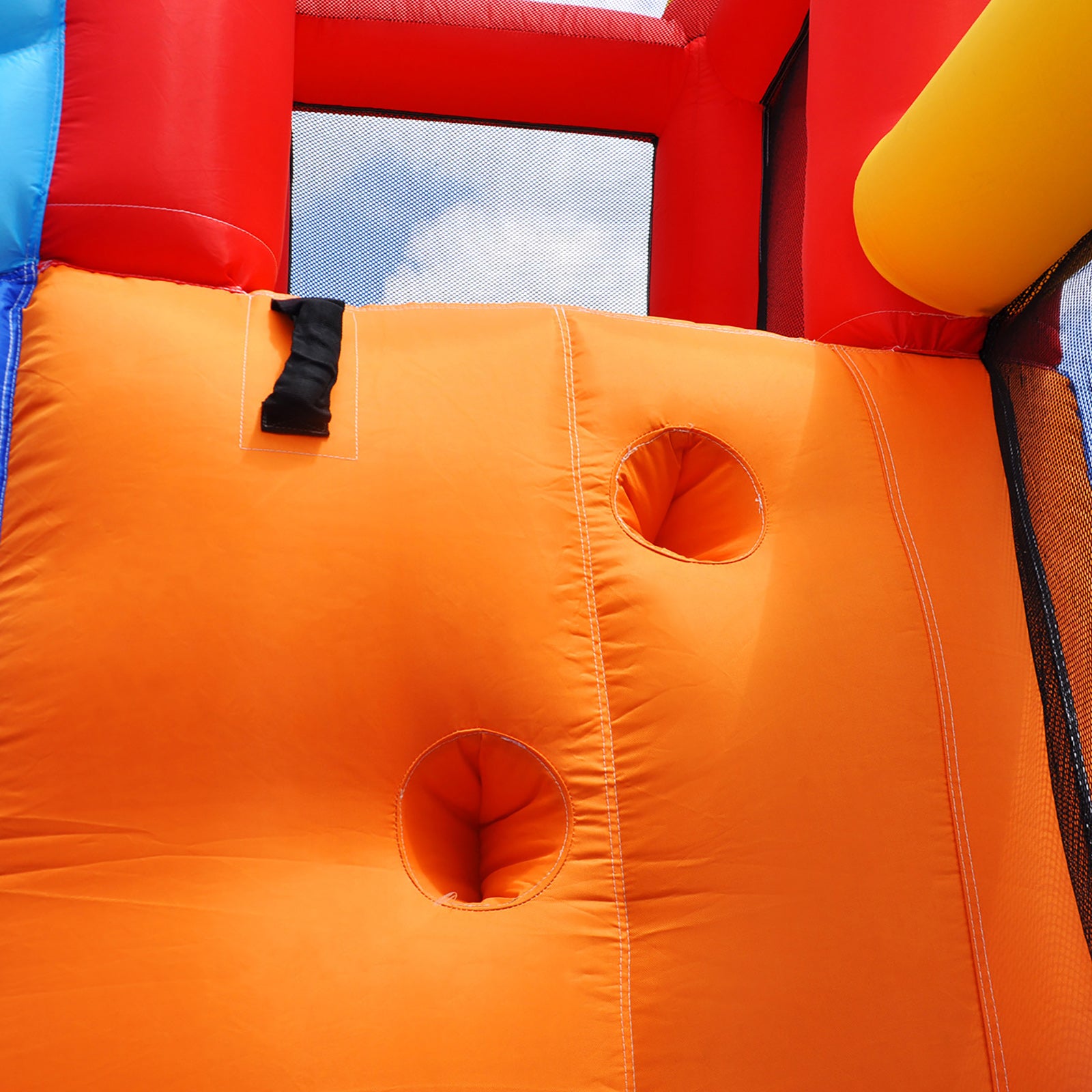 #1106 Inflatable Water Slide Bounce House,Slide Bouncer Castle Playhouse w/Splash Pool,Jump Area, Climbing Wall,Basketball Hoop,450W Air Blower for Kids Backyard Indoor Outdoor Use,Free Water Gun