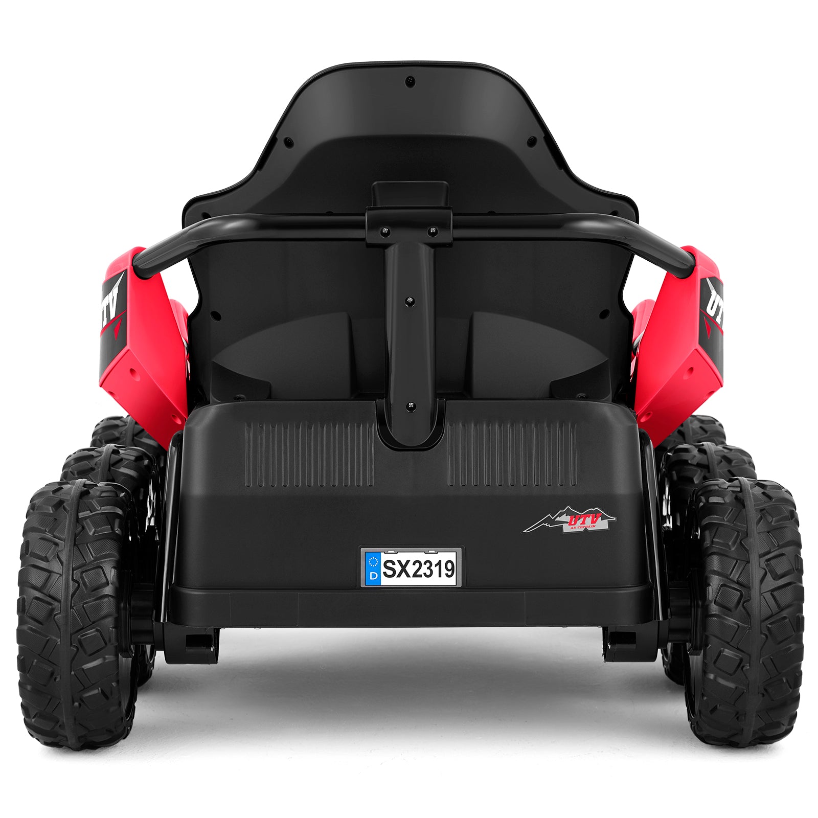 #1162  6x6 Ride On Truck for Big Kids, 4WD/2WD Switchable Kids UTV, 24V Toy Car for 2 Kids, 6-Wheeler W/4x75w Engines, 2.4G Remote Control, Music,MP4, Bluetooth, Lights, Spring Suspension