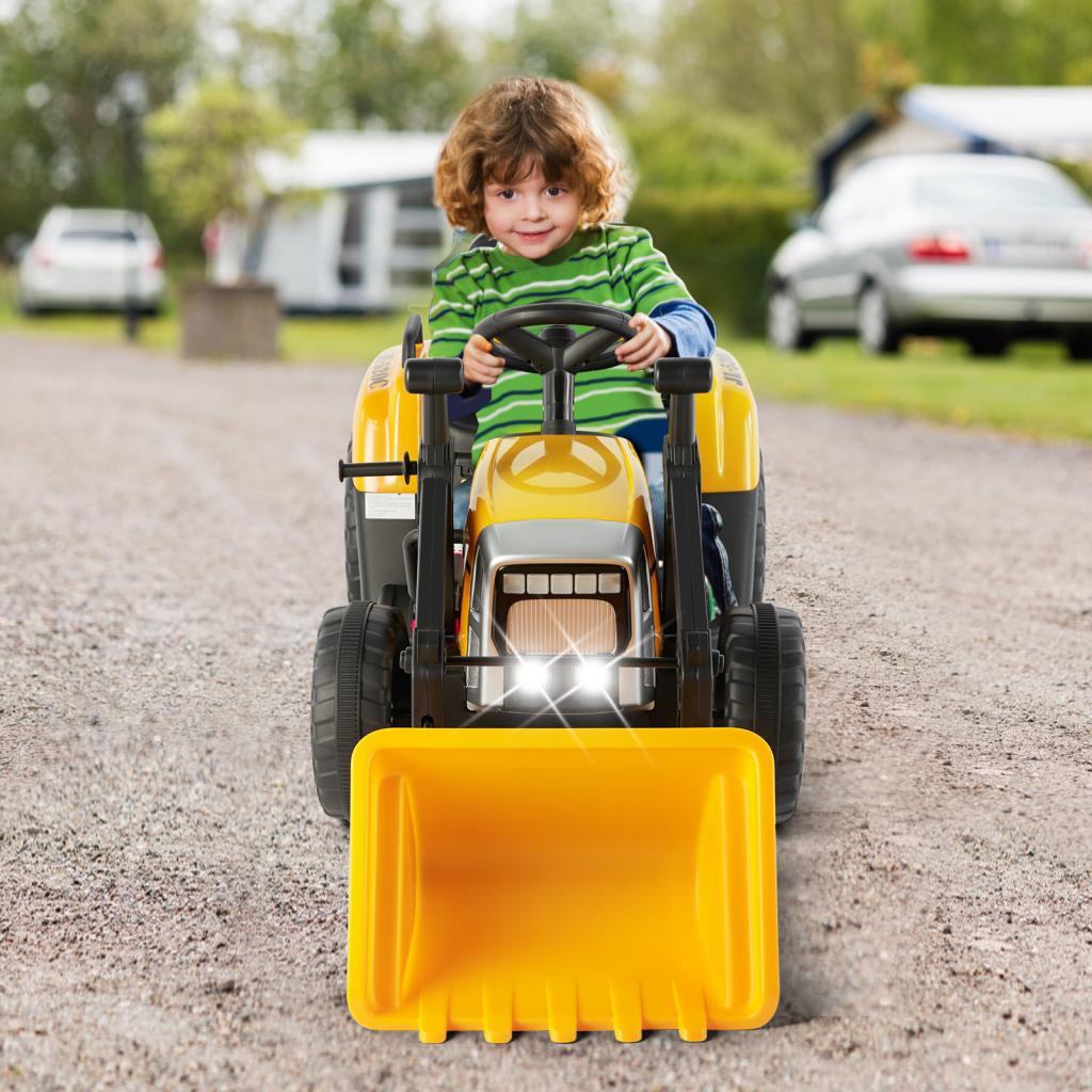 12V Ride On Excavator  Electric Construction Vehicle for Kids with Remote Control