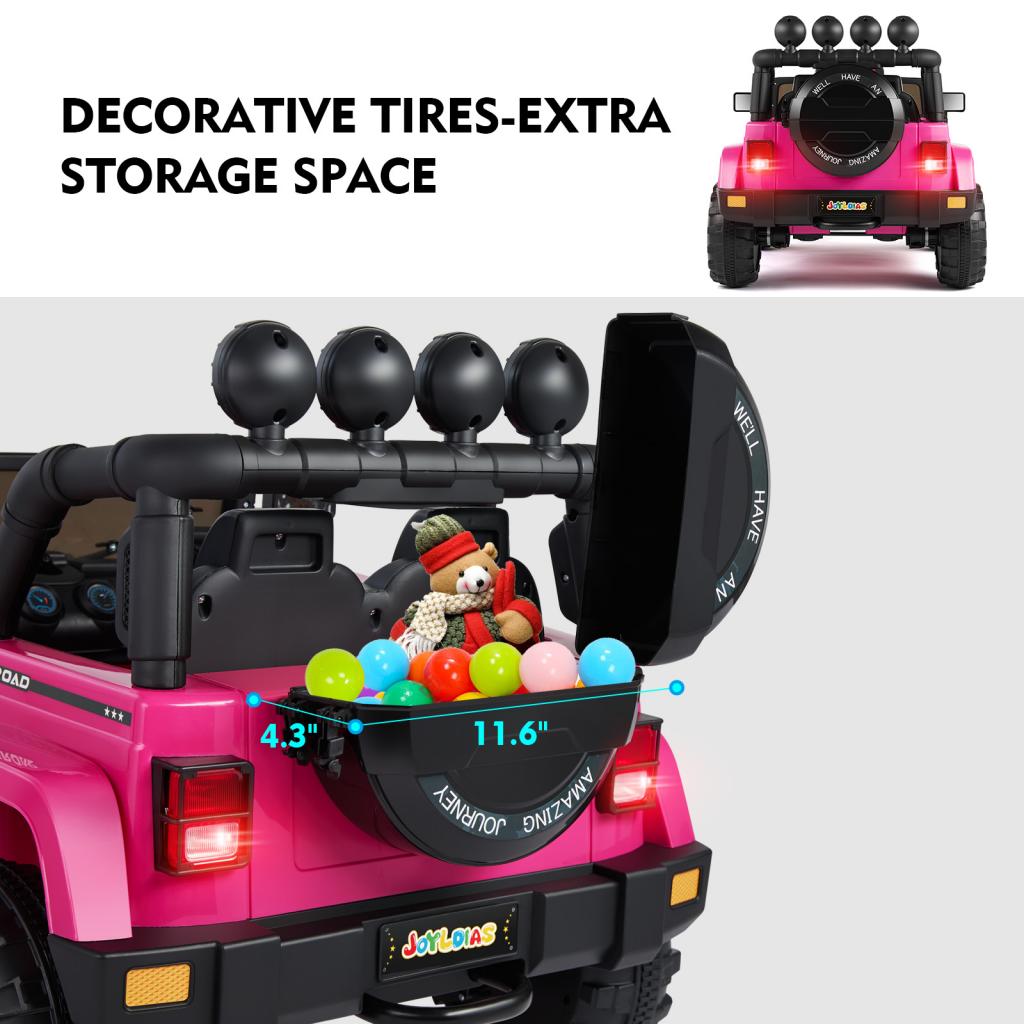 12V Kids Ride On Truck Children's Electric Ride on Car with Storage Space