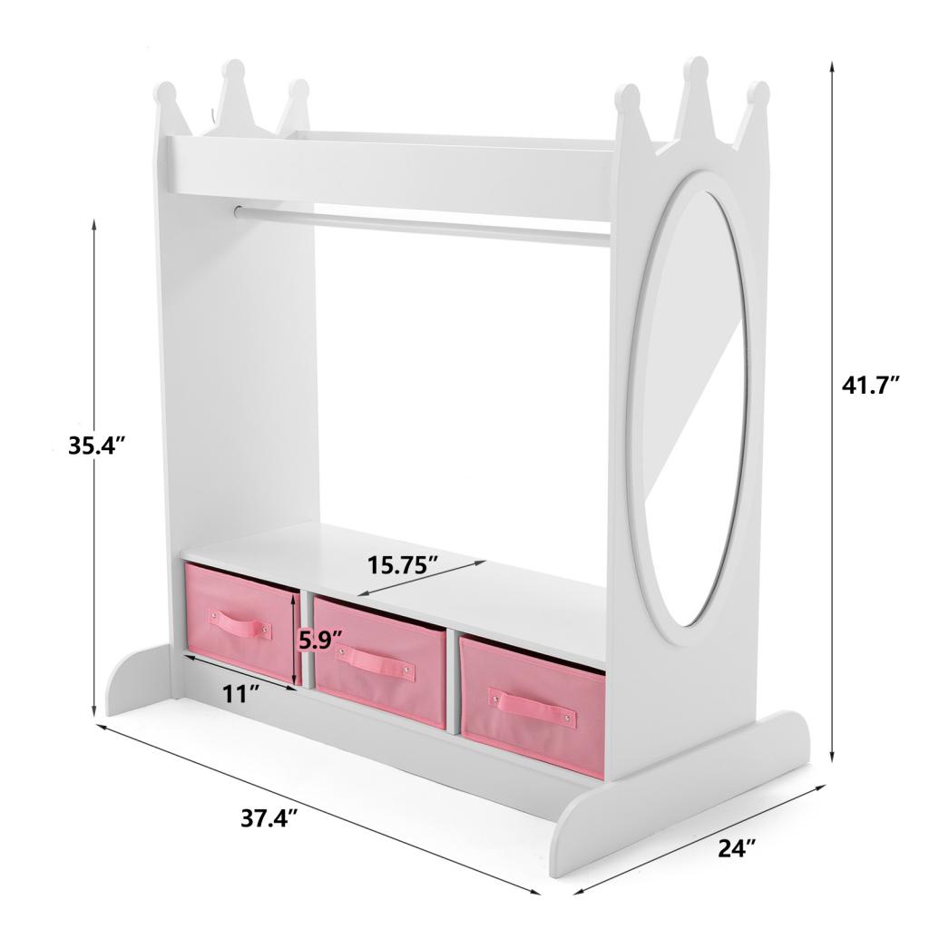 Wooden dress up discount rail